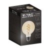 Żarówka LED V-TAC 4,8W filament E27 kula glob G95 bursztyn 95x138mm VT-2075 2200K 300lm